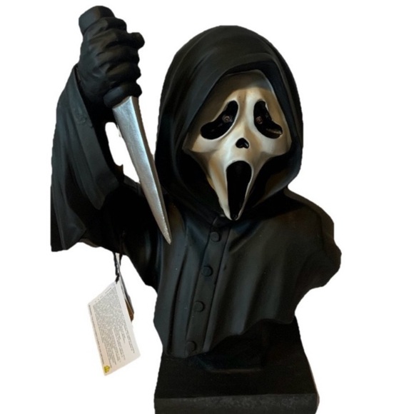 NWT. SPOOKY NIGHT Ghost Face Scream Bust - Picture 1 of 12